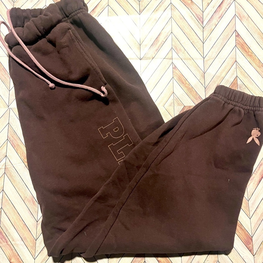 BROWN playboy sweatpants